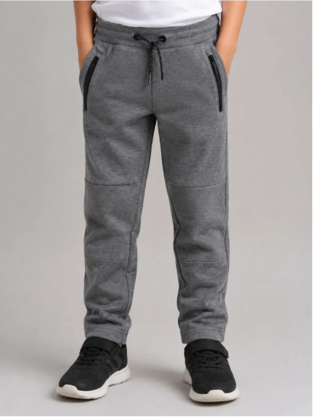 GapFit Boys Gray Jogger Sweatpants Zip Pockets Size M 8
